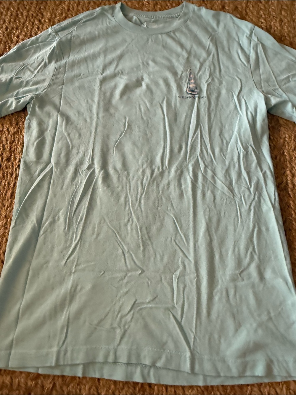 Vineyard Vines Men's Light Blue Sailboat Graphic T-Shirt  Size Small